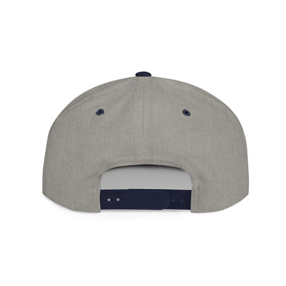 Embroidered Flat Bill Snapback [Mono Logo]