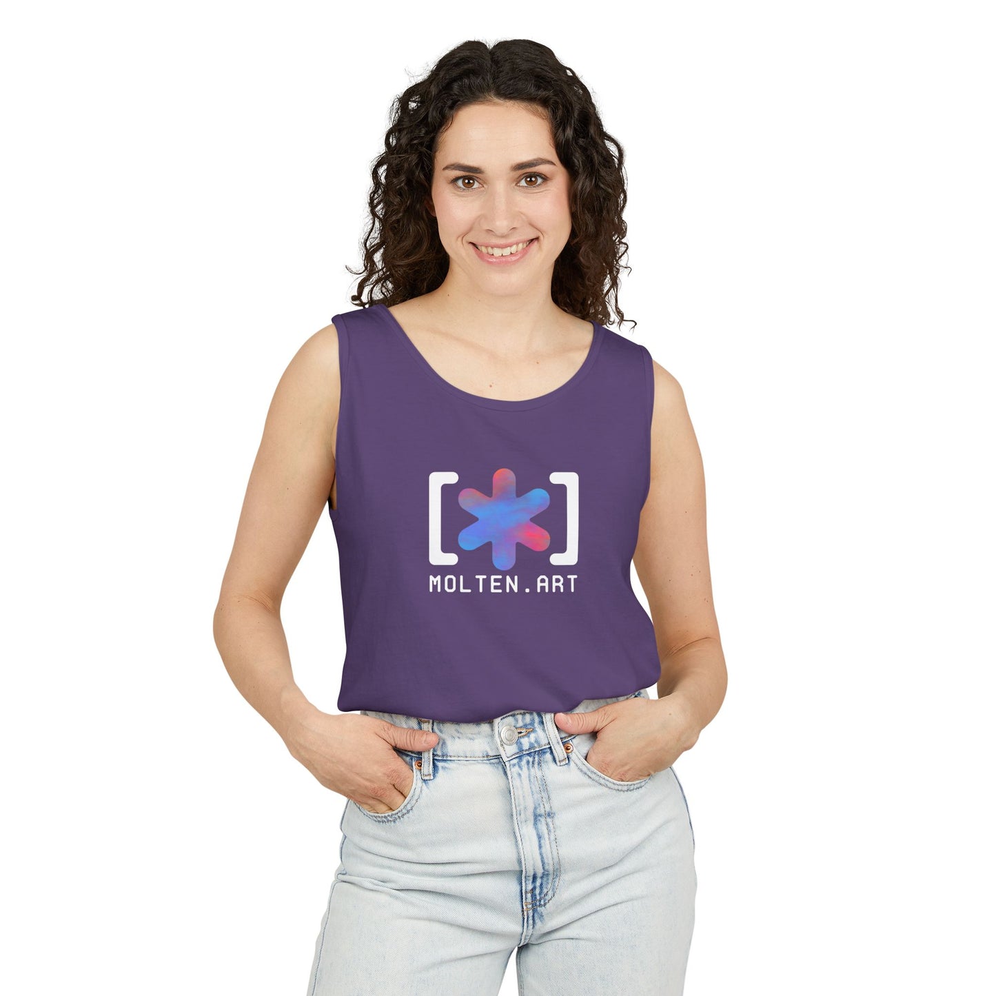 Molten Classic [Color Logo] Unisex Garment-Dyed Tank Top