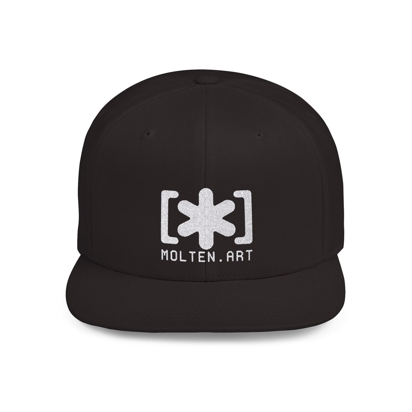 Embroidered Flat Bill Snapback [Mono Logo]