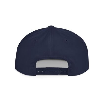 Embroidered Flat Bill Snapback [Mono Logo]