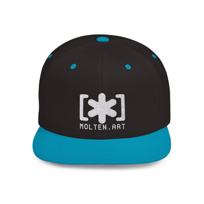Embroidered Flat Bill Snapback [Mono Logo]