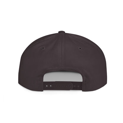 Embroidered Flat Bill Snapback [Mono Logo]