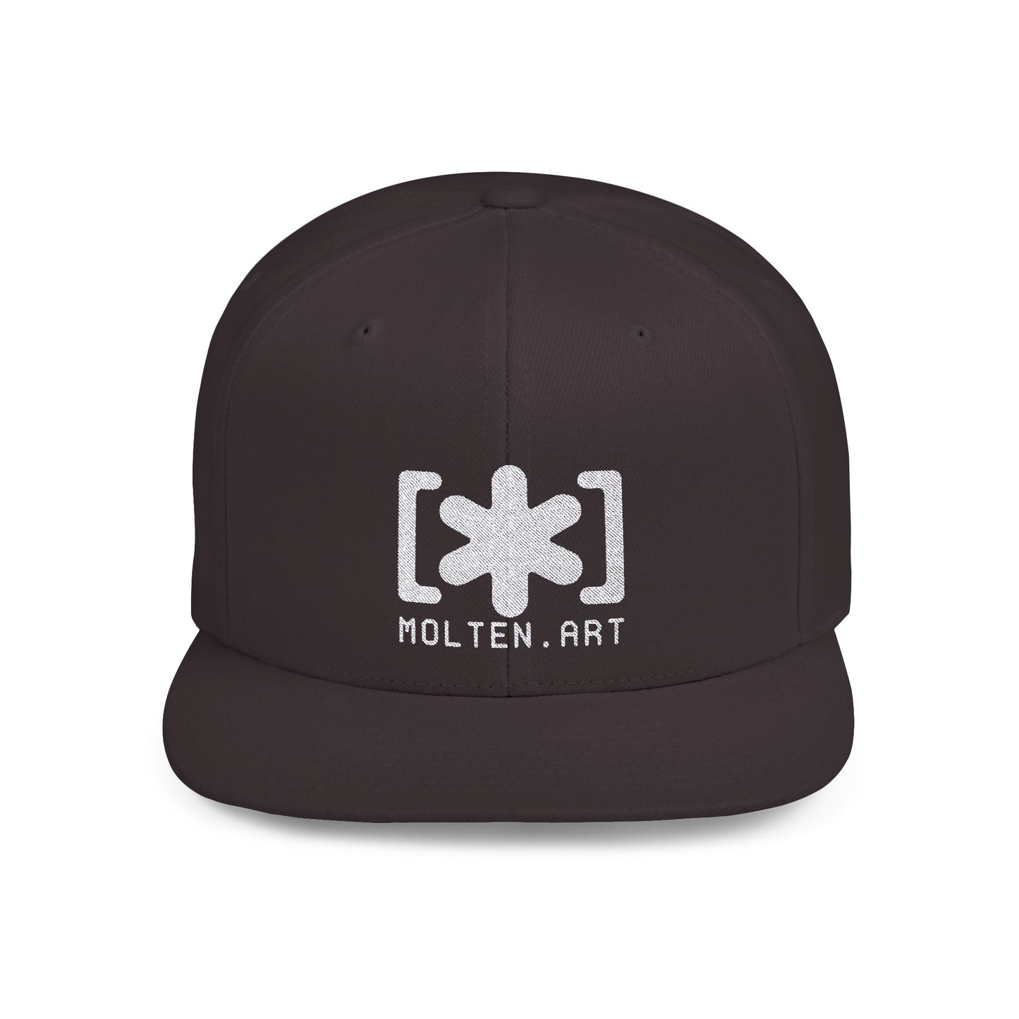 Embroidered Flat Bill Snapback [Mono Logo]