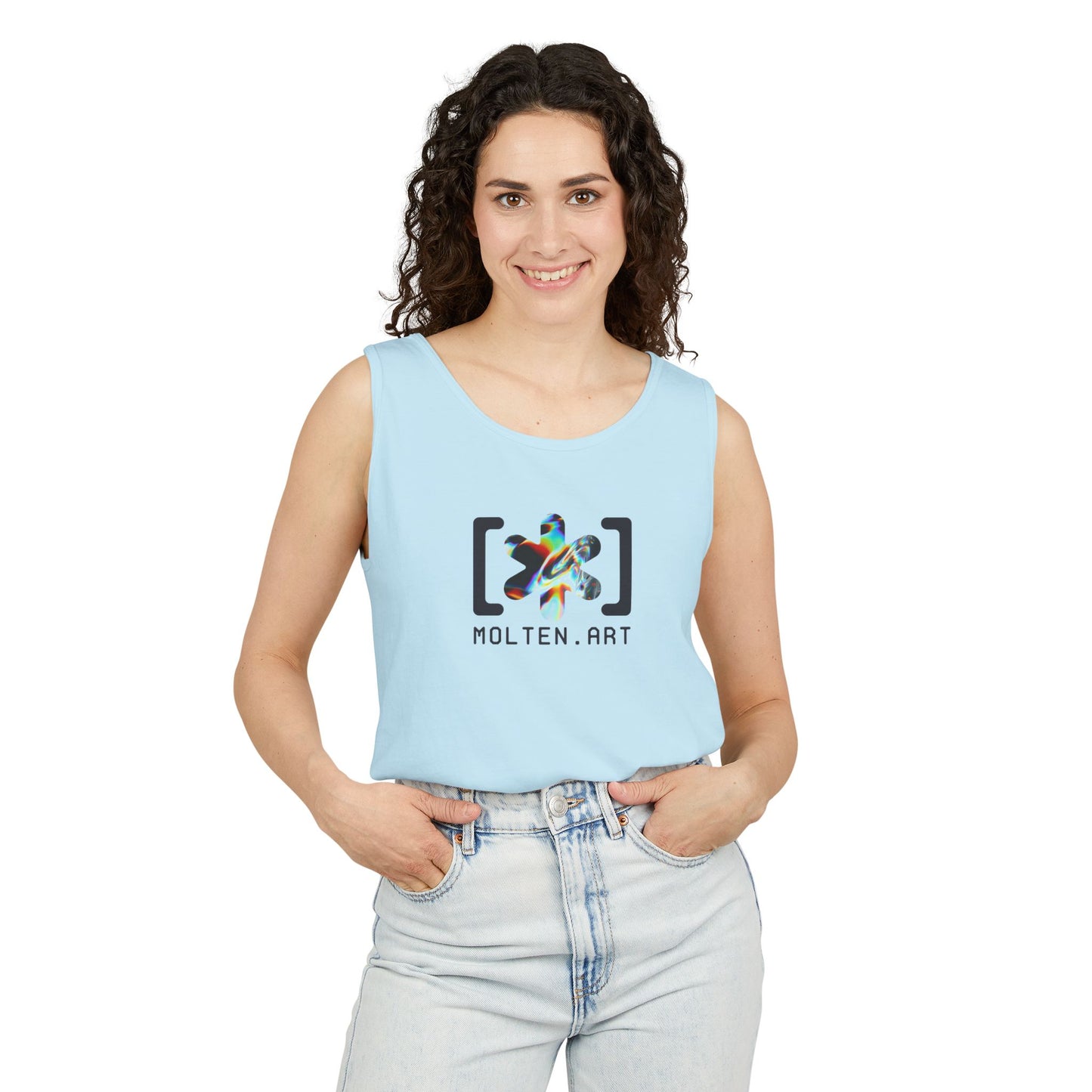 Molten Classic [Color Logo] Unisex Garment-Dyed Tank Top
