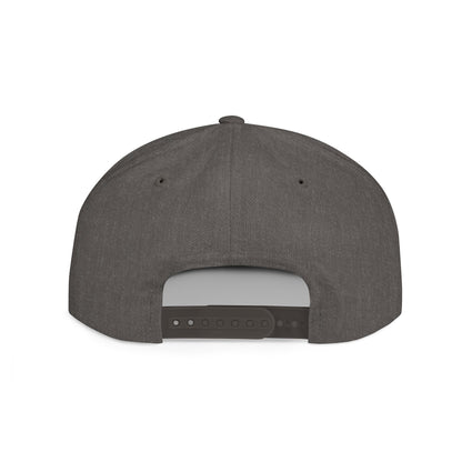 Embroidered Flat Bill Snapback [Mono Logo]