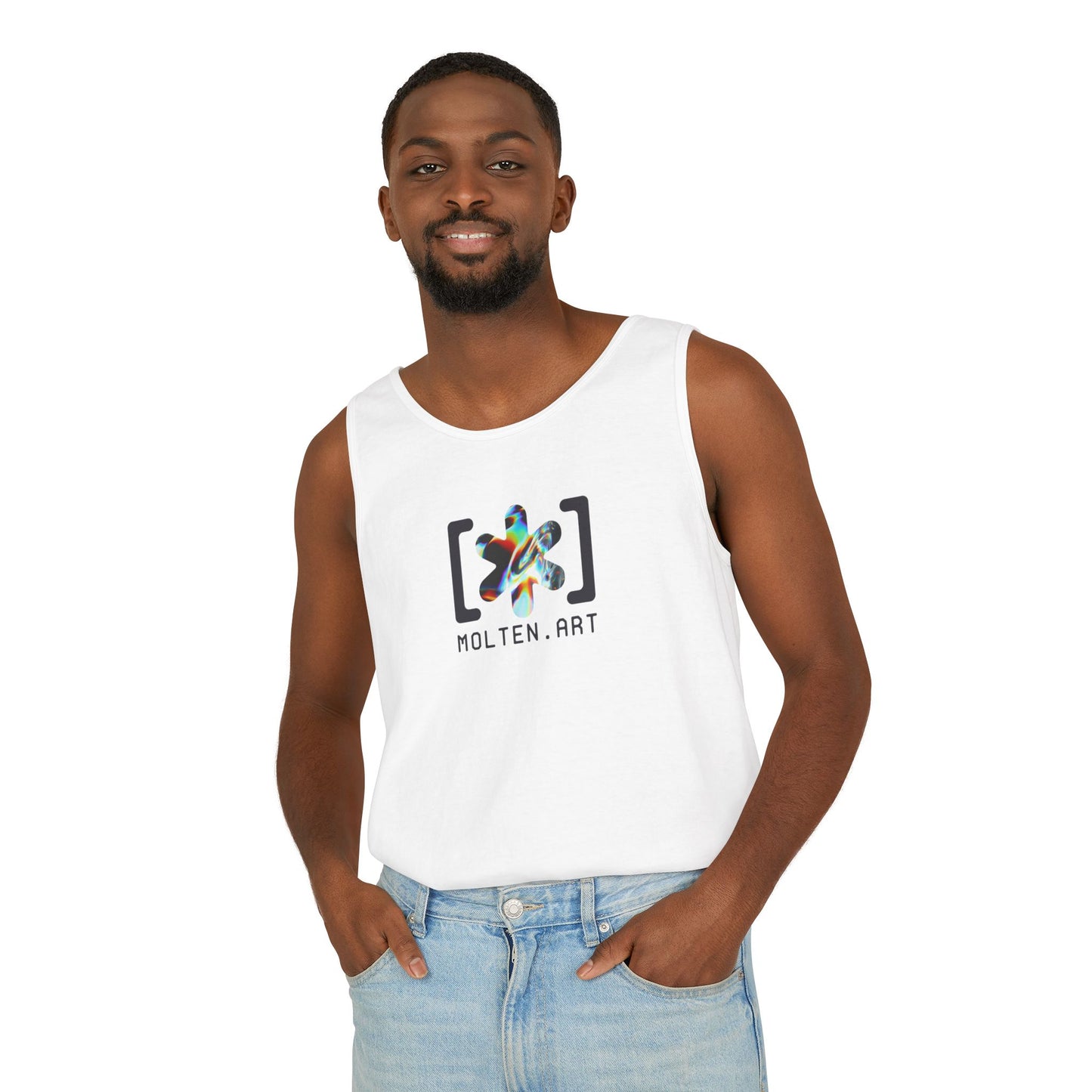 Molten Classic [Color Logo] Unisex Garment-Dyed Tank Top