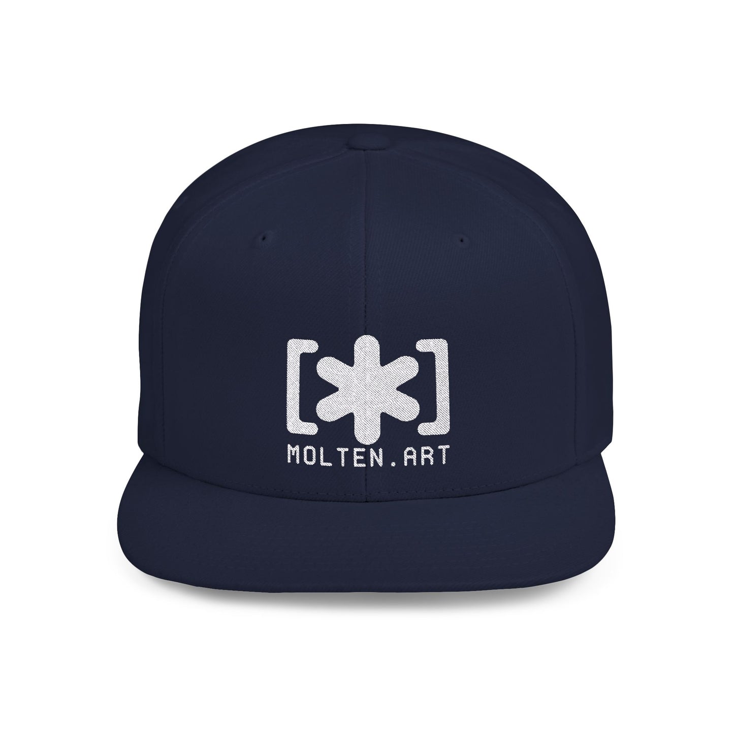 Embroidered Flat Bill Snapback [Mono Logo]