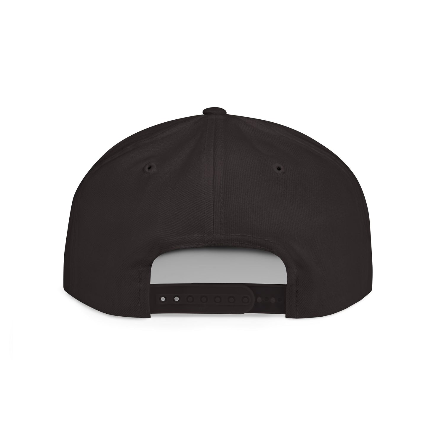 Embroidered Flat Bill Snapback [Mono Logo]