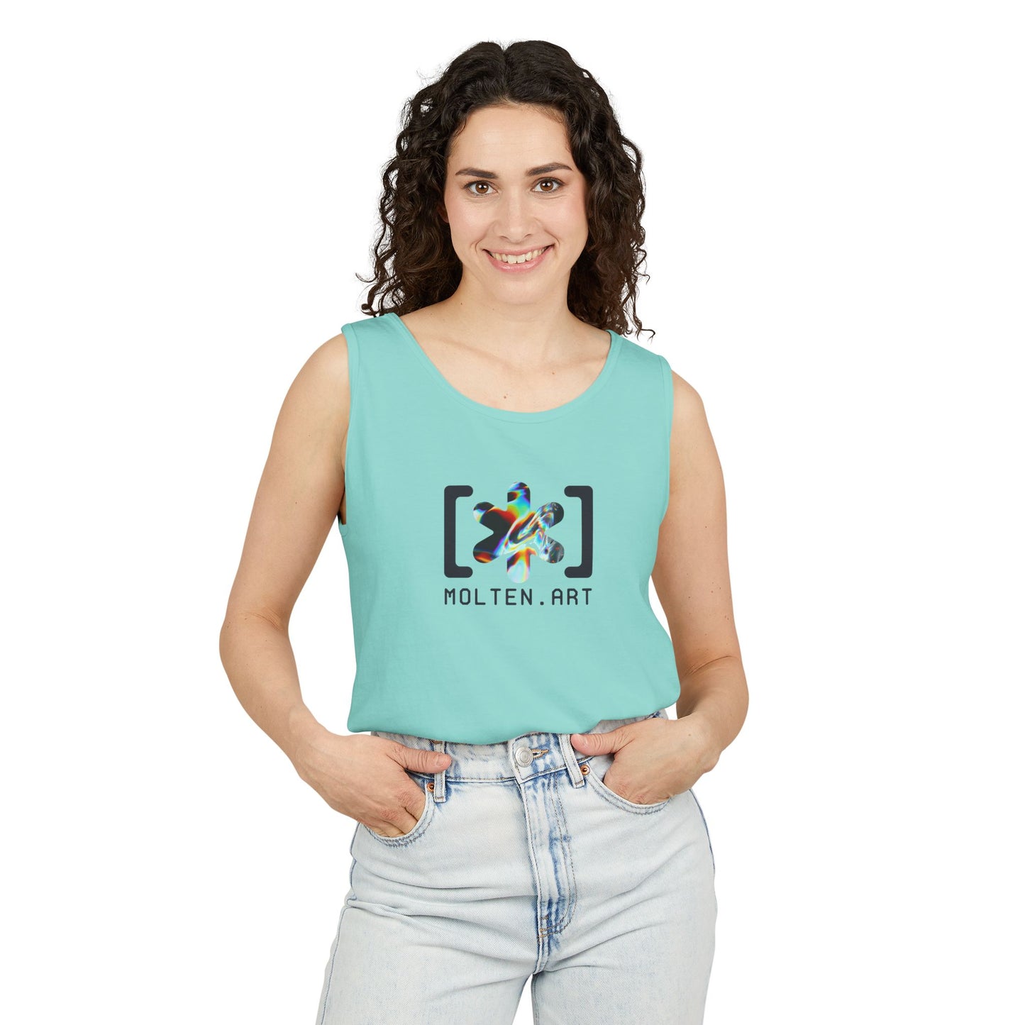 Molten Classic [Color Logo] Unisex Garment-Dyed Tank Top